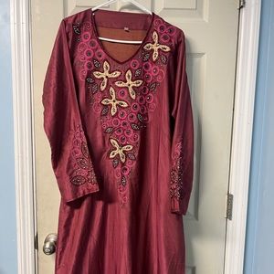 Red/pink Syrian Dress
